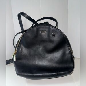 Kate Spade Black Leather Backpack